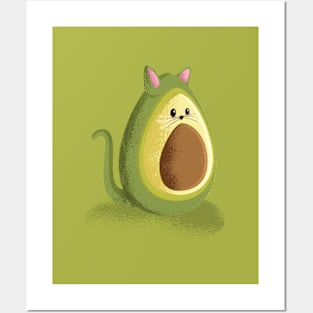 Avocado Cat Posters and Art